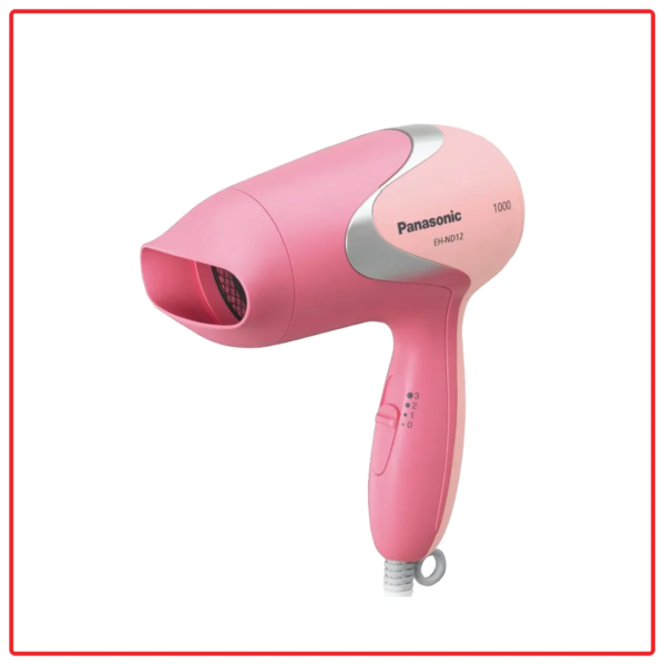 Panasonic EH-ND12 1000W Compact Design with 3 Speed Selections Hair Dryer
